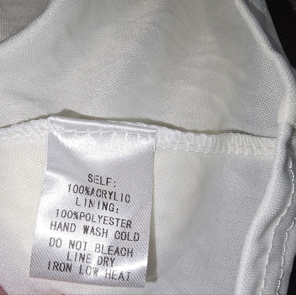 NWOT! VICI Baru Crochet Halter Mini Dress Cream Color Junior's L or Women's M - Picture 9 of 12